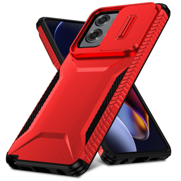 For Motorola Moto G Stylus 5G 2024 Sliding Camshield Phone Case(Red) - Motorola Cases by buy2fix | Online Shopping UK | buy2fix