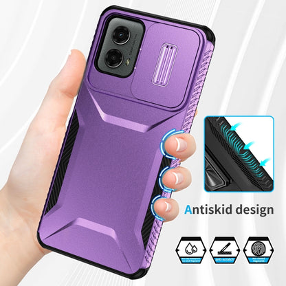 For Motorola Moto G 5G 2024 Sliding Camshield Phone Case(Purple) - Motorola Cases by buy2fix | Online Shopping UK | buy2fix