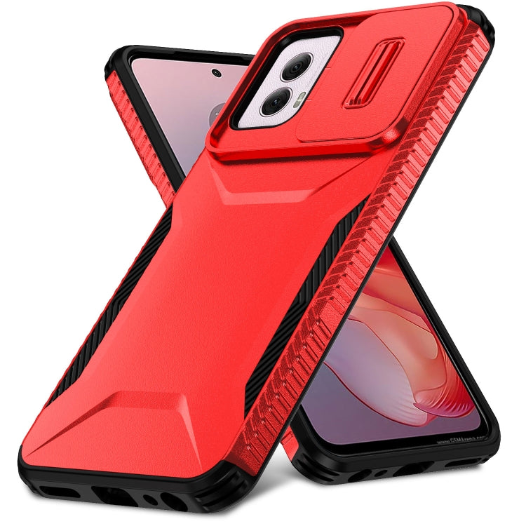 For Motorola Moto G Power 5G 2024 Sliding Camshield Phone Case(Red) - Motorola Cases by buy2fix | Online Shopping UK | buy2fix