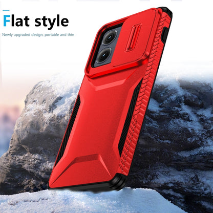 For Motorola Edge 5G 2024 Sliding Camshield Phone Case(Red) by buy2fix