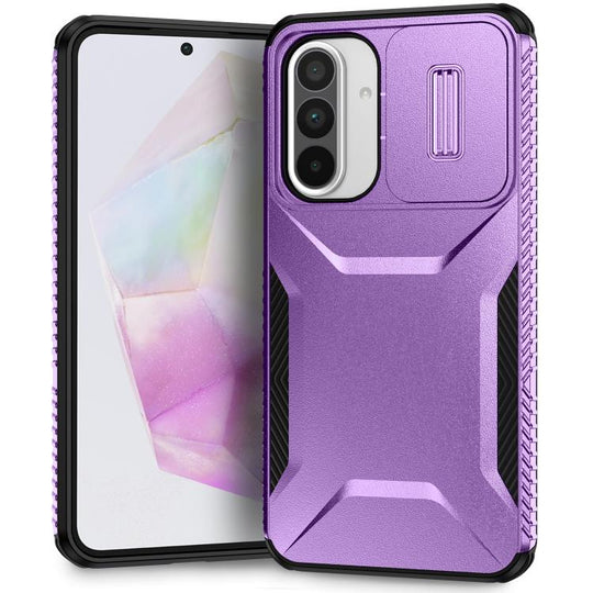 For Samsung Galaxy A56 5G Sliding Camshield Phone Case(Purple)