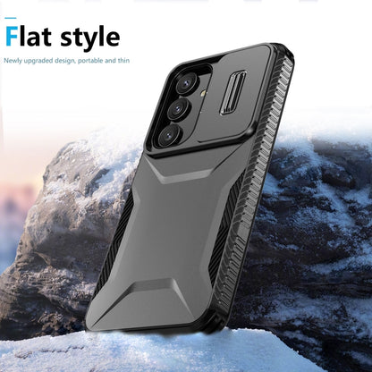 For Samsung Galaxy S25+ 5G / S24+ 5G Sliding Camshield Phone Case(Black) by buy2fix