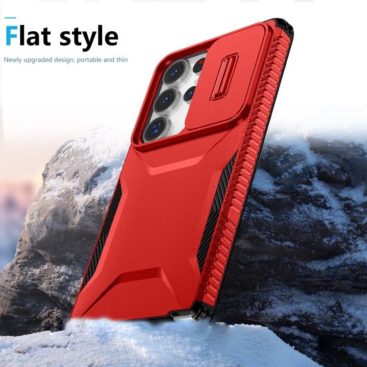 For Samsung Galaxy S25 Ultra 5G Sliding Camshield Phone Case(Red) - Galaxy S25 Ultra 5G Cases by buy2fix | Online Shopping UK | buy2fix