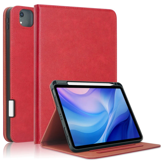 For iPad Air 11 2025 / 2024 Front Stand Smart TPU Leather Tablet Case(Red) by buy2fix