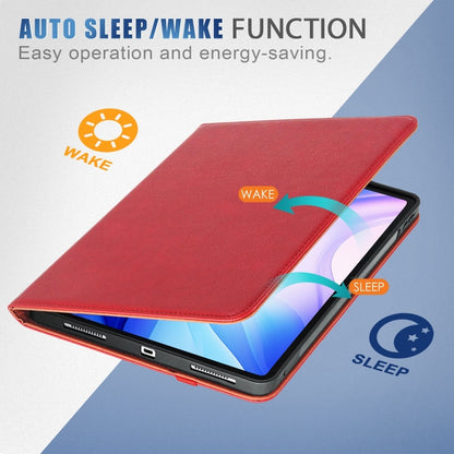 For iPad Air 13 2025 / 2024 Front Stand Smart TPU Leather Tablet Case(Red) by buy2fix