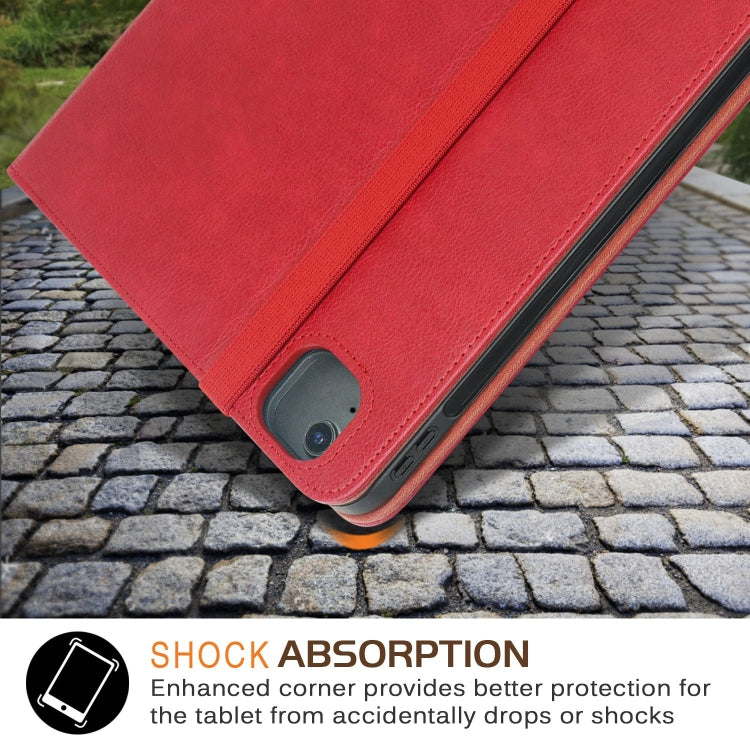 For iPad Air 13 2025 / 2024 Front Stand Smart TPU Leather Tablet Case(Red) by buy2fix