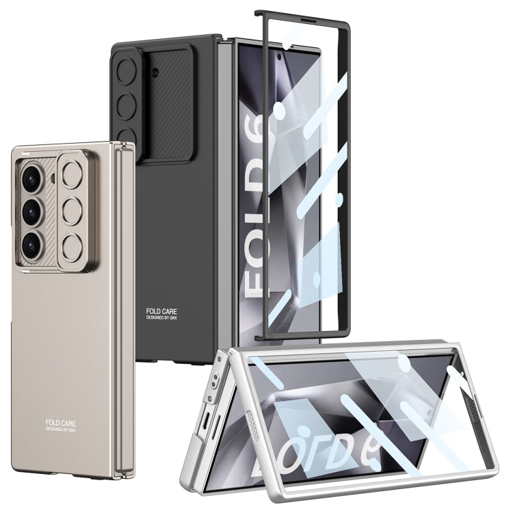 For Samsung Galaxy Z Fold6 GKK Integrated Ultra-thin Sliding Window Phone Case(Silver) - Galaxy Z Fold6 5G Cases by GKK | Online Shopping UK | buy2fix