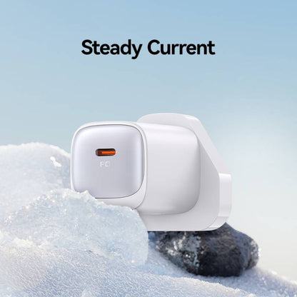 USAMS CC253 30W USB-C / Type-C GaN Fast Charger, UK Plug(Black) - USB Charger by USAMS | Online Shopping UK | buy2fix