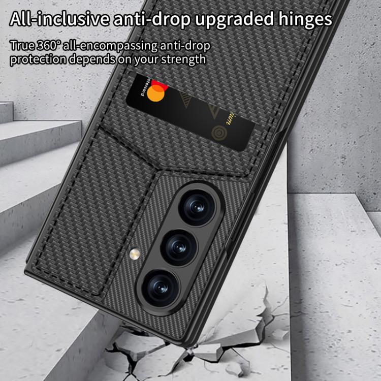 For Samsung Galaxy Z Fold7 5G GKK Integrated Rotor Bracket Recessed Card Bag Phone Case(Green) - Galaxy Z Fold7 5G Cases by GKK | Online Shopping UK | buy2fix