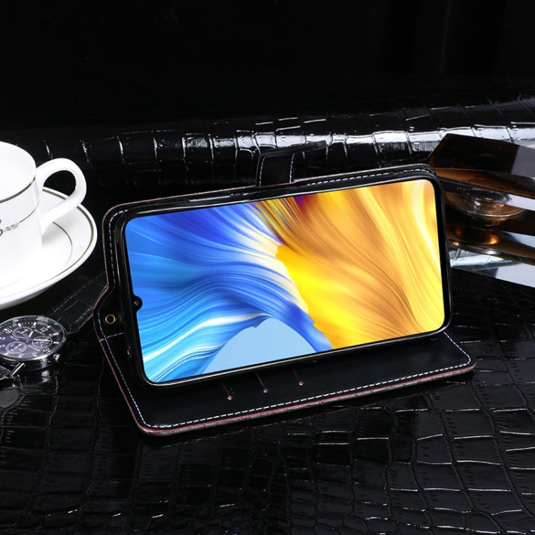 For Huawei Honor X10 Max idewei Crocodile Texture Horizontal Flip Leather Case with Holder & Card Slots & Wallet(Dark Blue) - Honor Cases by idewei | Online Shopping UK | buy2fix