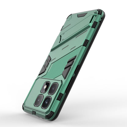 For Redmi K70 Ultra Global Punk Armor 2 in 1 PC + TPU Phone Case with Holder(Green) - Xiaomi Cases by buy2fix | Online Shopping UK | buy2fix