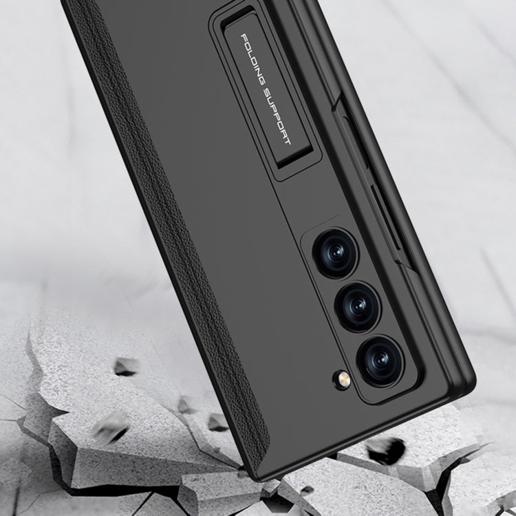 For Samsung Galaxy Z Fold6 GKK Integrated Anti Peep Full Coverage Magnetic Fold Phone Case(Titanium Gray) by GKK