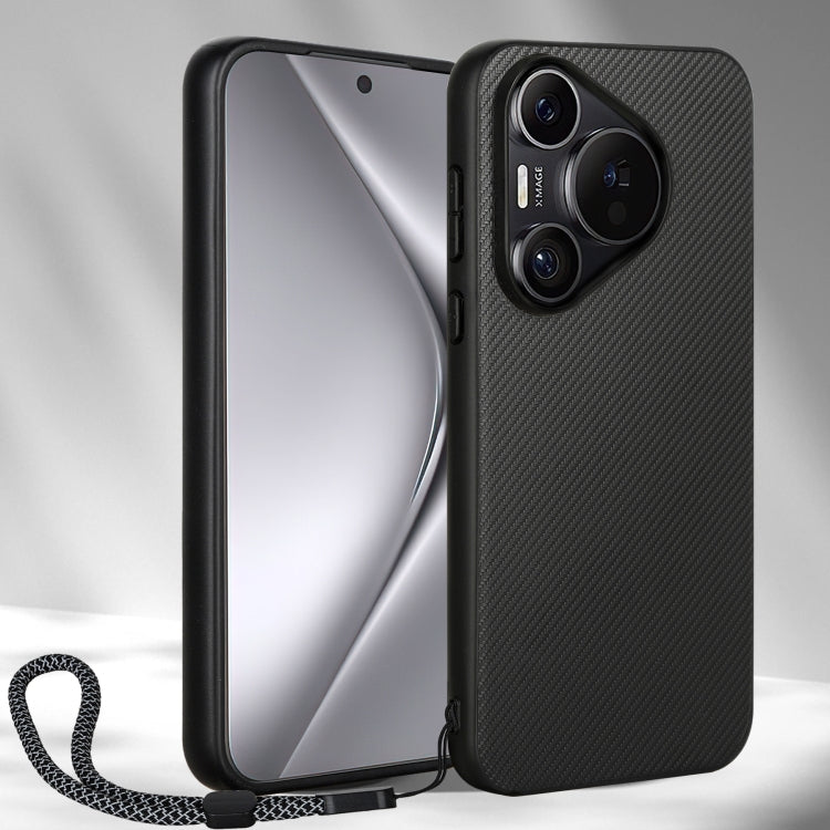 For Huawei Pura 70 Pro / 70 Pro+ ViLi TC Series Kevlar Carbon Fiber Texture Phone Case(Black) by ViLi
