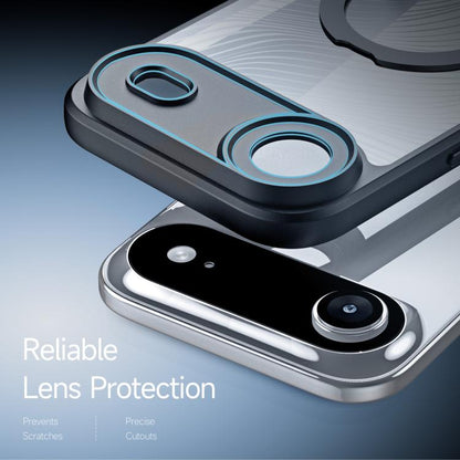 For iPhone 17 Air DUX DUCIS Aimo Mag Series MagSafe Ring Holder Frosted Phone Case(Black) - iPhone 17 Air Cases by DUX DUCIS | Online Shopping UK | buy2fix