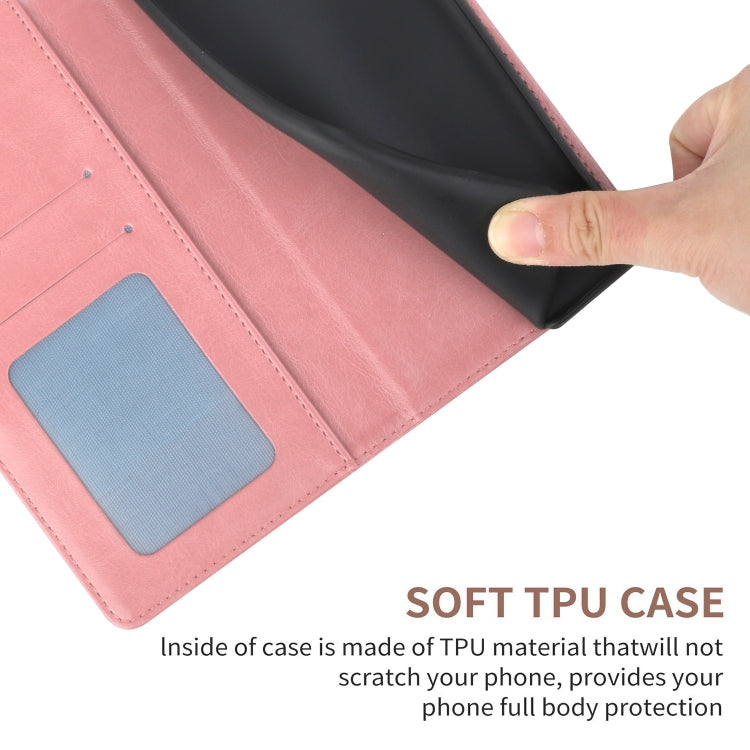For Samsung Galaxy S25 Ultra 5G Y-shaped Pattern Flip Leather Phone Case(Pink) by buy2fix