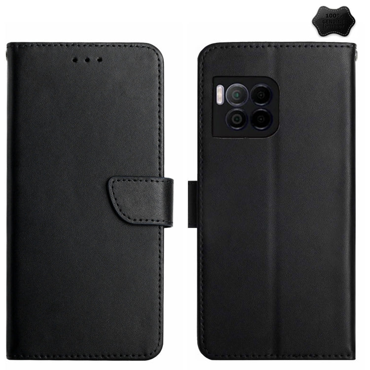 For T-Mobile REVVL 7 Pro 5G HT02 Genuine Leather Fingerprint-proof Flip Phone Case(Black) - More Brand by buy2fix | Online Shopping UK | buy2fix