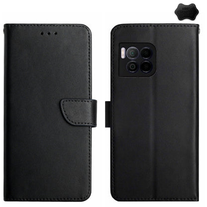 For T-Mobile REVVL 7 Pro 5G HT02 Genuine Leather Fingerprint-proof Flip Phone Case(Black) - More Brand by buy2fix | Online Shopping UK | buy2fix