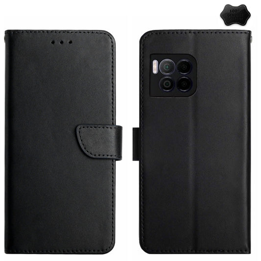 For T-Mobile REVVL 7 Pro 5G HT02 Genuine Leather Fingerprint-proof Flip Phone Case(Black) - More Brand by buy2fix | Online Shopping UK | buy2fix