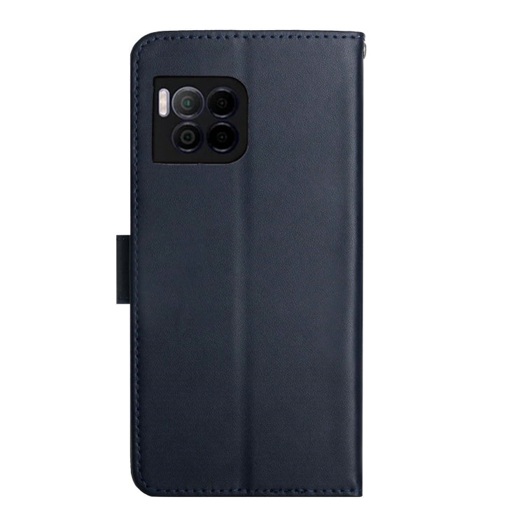 For T-Mobile REVVL 7 Pro 5G HT02 Genuine Leather Fingerprint-proof Flip Phone Case(Blue) - More Brand by buy2fix | Online Shopping UK | buy2fix