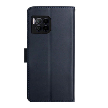 For T-Mobile REVVL 7 Pro 5G HT02 Genuine Leather Fingerprint-proof Flip Phone Case(Blue) - More Brand by buy2fix | Online Shopping UK | buy2fix