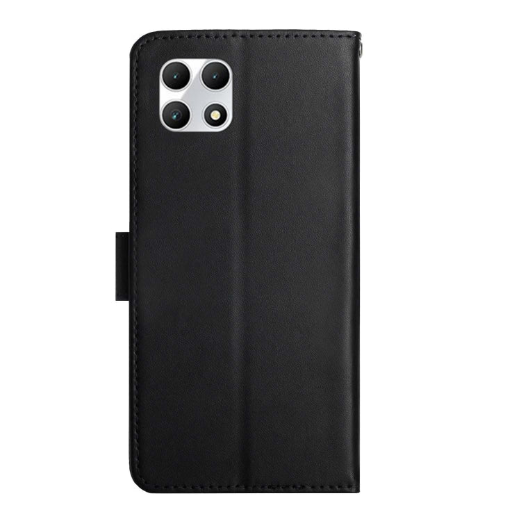 For T-Mobile REVVL 7 5G HT02 Genuine Leather Fingerprint-proof Flip Phone Case(Black) - More Brand by buy2fix | Online Shopping UK | buy2fix