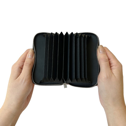 For iPhone 16 Plus Solid Color Zipper 11-Card Slots Bag Phone Case with Lanyard(Black) - iPhone 16 Plus Cases by buy2fix | Online Shopping UK | buy2fix