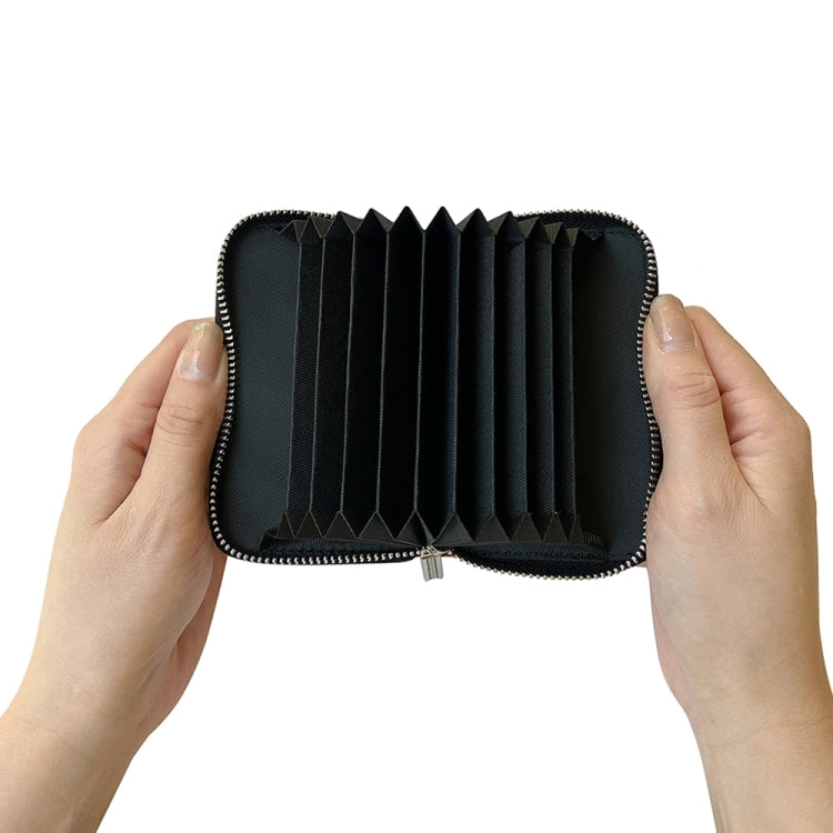 For iPhone 16 Solid Color Zipper 11-Card Slots Bag Phone Case with Lanyard(Blue) - iPhone 16 Cases by buy2fix | Online Shopping UK | buy2fix