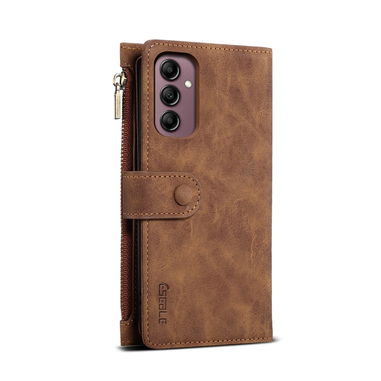 For Samsung Galaxy S25+ 5G ESEBLE Retro Frosted RFID Flip Leather Phone Case(Brown) - Galaxy S25+ 5G Cases by ESEBLE | Online Shopping UK | buy2fix