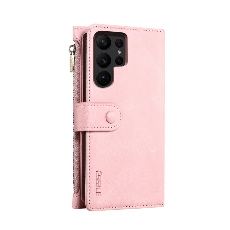 For Samsung Galaxy S24 Ultra 5G ESEBLE Retro Frosted RFID Flip Leather Phone Case(Rose Gold) - Galaxy S24 Ultra 5G Cases by ESEBLE | Online Shopping UK | buy2fix