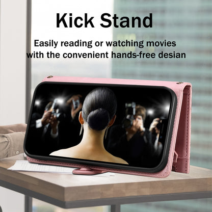 For Samsung Galaxy S24 Ultra 5G ESEBLE Retro Frosted RFID Flip Leather Phone Case(Rose Gold) - Galaxy S24 Ultra 5G Cases by ESEBLE | Online Shopping UK | buy2fix