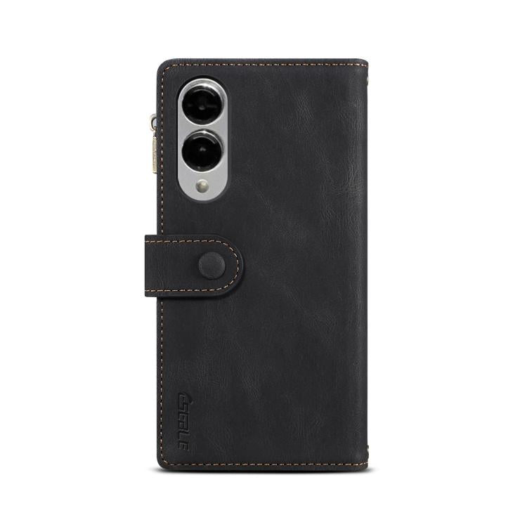 For Samsung Galaxy S25 Edge 5G ESEBLE Retro Frosted RFID Flip Leather Phone Case(Black) - Galaxy S25 Edge 5G Cases by ESEBLE | Online Shopping UK | buy2fix