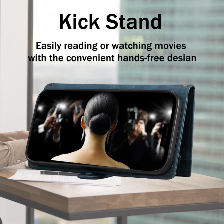 For Samsung Galaxy S25 Edge 5G ESEBLE Retro Frosted RFID Flip Leather Phone Case(Dark Green) - Galaxy S25 Edge 5G Cases by ESEBLE | Online Shopping UK | buy2fix