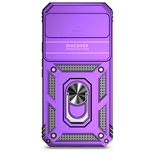 For Google Pixel 9 Pro Sliding Camshield Holder Phone Case(Purple) by buy2fix