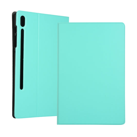 For Samsung Galaxy Tab S7 T870 (2020) Voltage Elastic Texture Horizontal Flip Leather Case with Holder(Green) by buy2fix