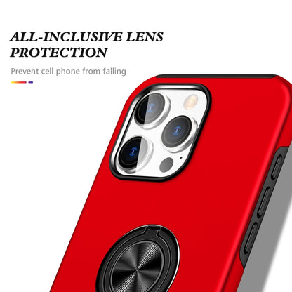 For iPhone 16 Plus Magnetic Ring Holder Phone Case(Red) - iPhone 16 Plus Cases by buy2fix | Online Shopping UK | buy2fix