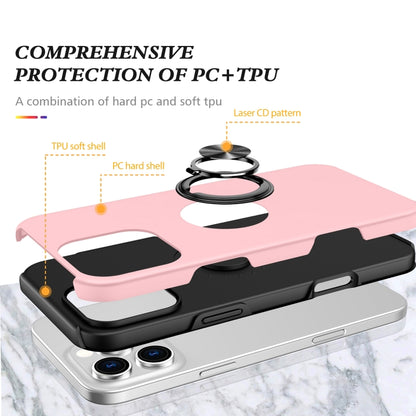 For iPhone 16 Pro Magnetic Ring Holder Phone Case(Rose Gold) - iPhone 16 Pro Cases by buy2fix | Online Shopping UK | buy2fix