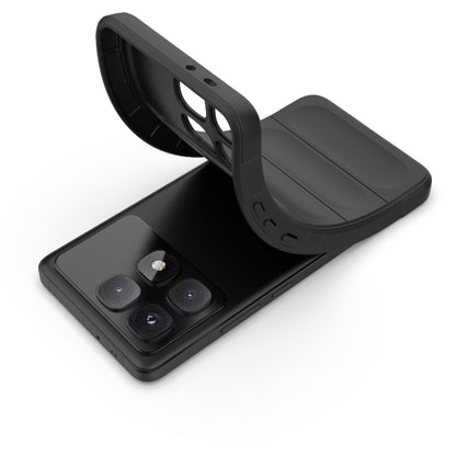 For Redmi K70 Ultra Global Magic Shield TPU + Flannel Phone Case(Grey) by buy2fix