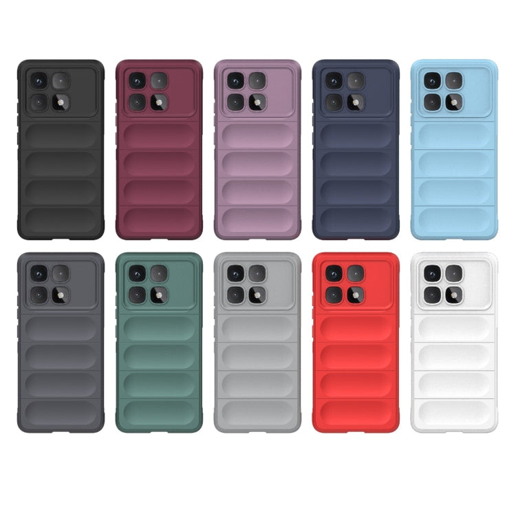 For Redmi K70 Ultra Global Magic Shield TPU + Flannel Phone Case(Dark Grey) - Xiaomi Cases by buy2fix | Online Shopping UK | buy2fix