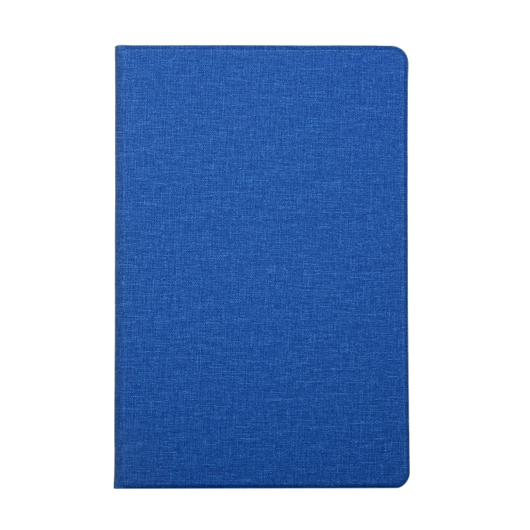 For Samsung Galaxy Tab S7 T870 2020 / Tab S8 Voltage Stretch Fabric Texture Leather Case with Holder(Blue) by buy2fix