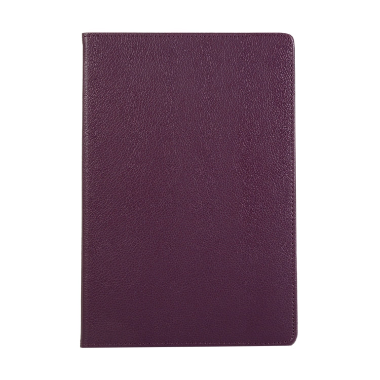 For Samsung Galaxy Tab S7 T870 2020 / Tab S8 Litchi Texture Horizontal Flip 360 Degrees Rotation Leather Case with Holder(Purple) by buy2fix