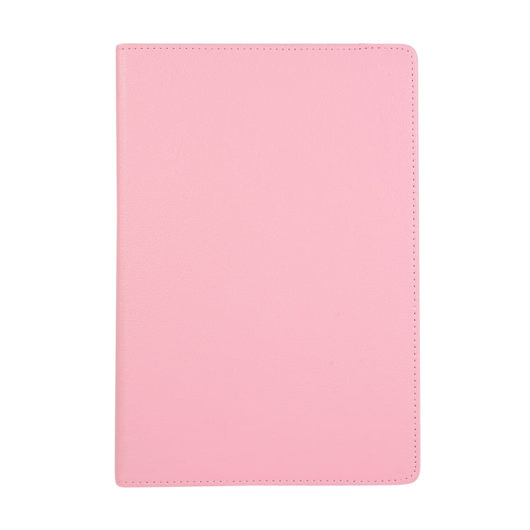 For Samsung Galaxy Tab S7 T870 2020 / Tab S8 Litchi Texture Horizontal Flip 360 Degrees Rotation Leather Case with Holder(Pink) by buy2fix