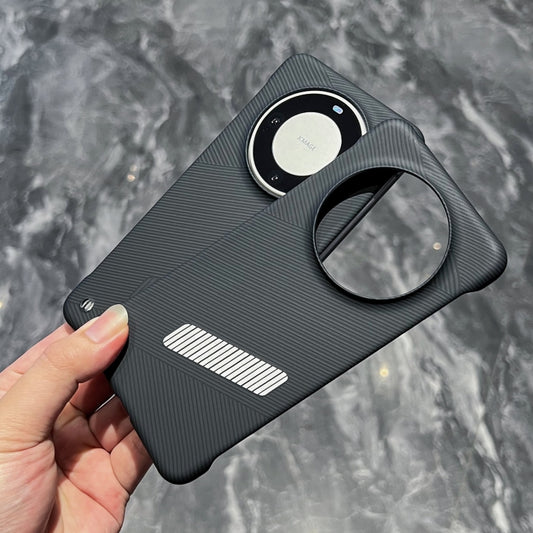 For Huawei Mate 50 Pro Carbon Fiber Frameless Cooling Phone Case(Silver) by buy2fix