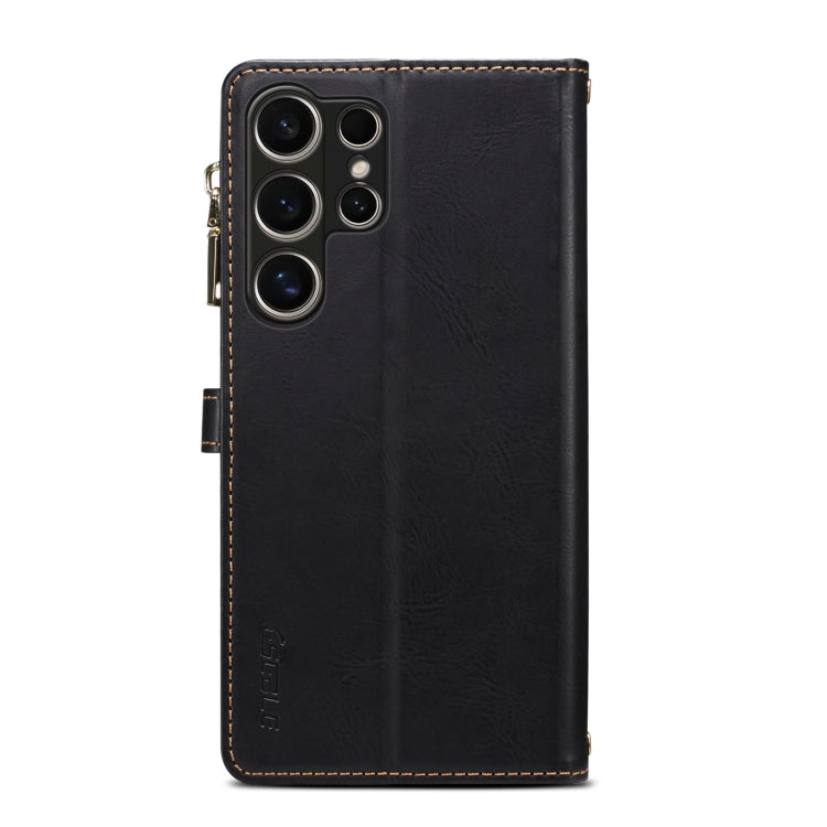 For Samsung Galaxy S24 Ultra 5G ESEBLE Star Series Lanyard Zipper Wallet RFID Leather Case(Black) - Galaxy S24 Ultra 5G Cases by ESEBLE | Online Shopping UK | buy2fix
