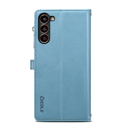 For Samsung Galaxy S24+ 5G ESEBLE Star Series Lanyard Zipper Wallet RFID Leather Case(Blue) - Galaxy S24+ 5G Cases by ESEBLE | Online Shopping UK | buy2fix