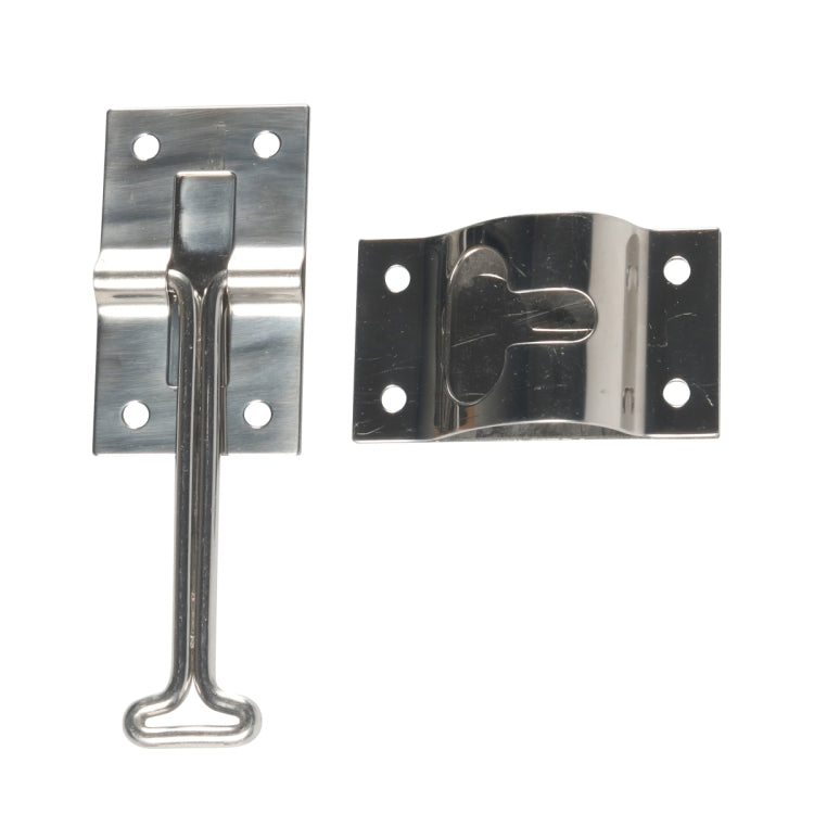 Vans / RVs / Trucks 4 inch Stainless Steel Door Hook with screws(Silver) by buy2fix