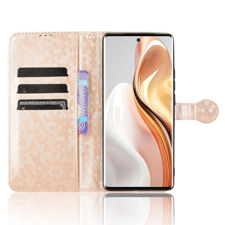 For Ulefone Note 17 Pro Honeycomb Dot Texture Leather Phone Case(Gold) by buy2fix