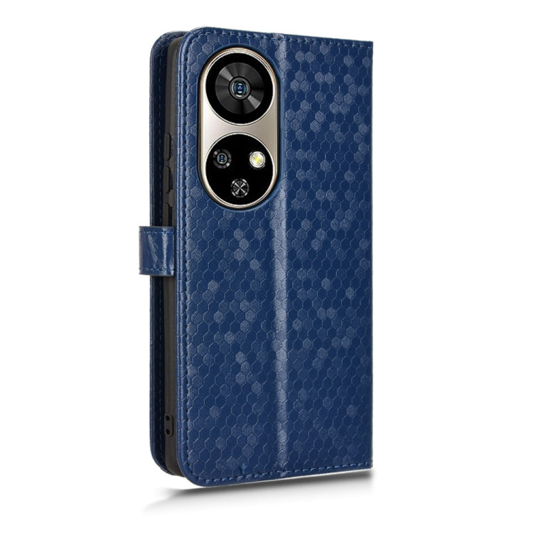 For Ulefone Note 17 Pro Honeycomb Dot Texture Leather Phone Case(Blue) by buy2fix