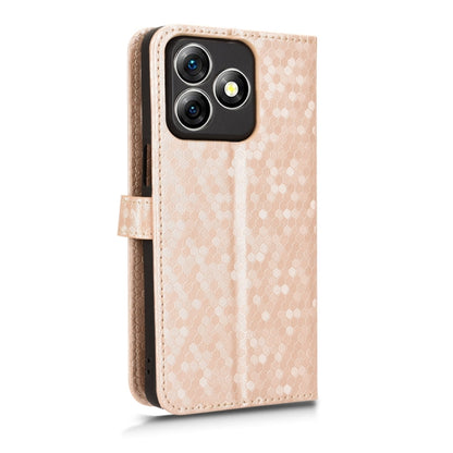 For Ulefone Note 18 Ultra Honeycomb Dot Texture Leather Phone Case(Gold) by buy2fix