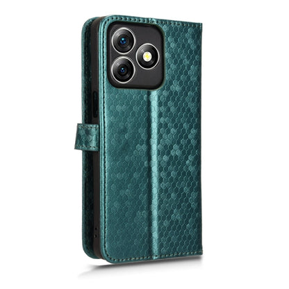 For Ulefone Note 18 Ultra Honeycomb Dot Texture Leather Phone Case(Green) by buy2fix