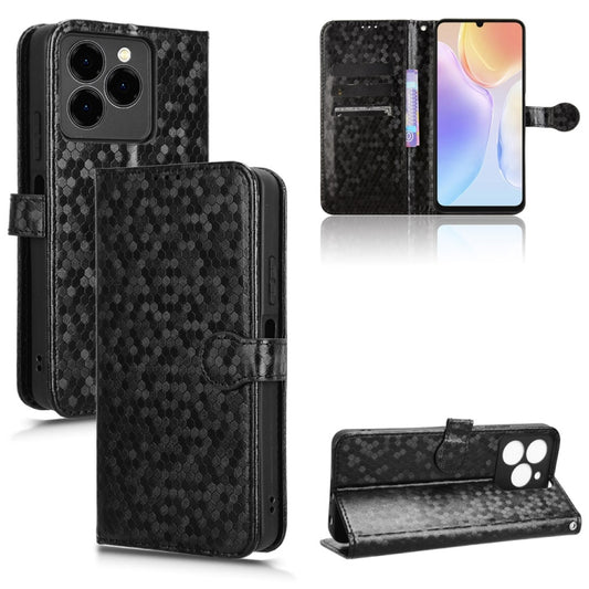 For Ulefone Note 20 Pro Honeycomb Dot Texture Leather Phone Case(Black) by buy2fix